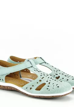 Balerini verde menta din piele naturala CXWL2118 M5 imagine
