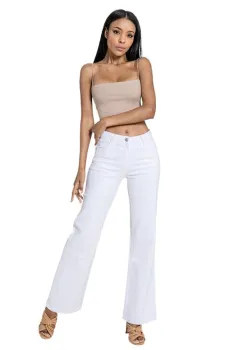 Blugi albi dama Evazati Nina Carter P080-10 M10 imagine
