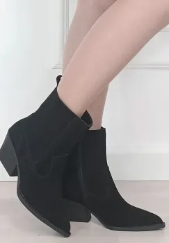 Botine elegante tip ciocate negre 6350A 117 imagine