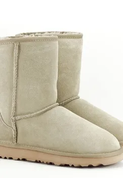 Cizme bej din piele naturala Bianca 113 imagine