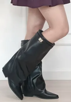 Cizme dama lungi negre 2596A 113 imagine
