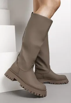 Cizme kaki lungi 7773A 115 imagine