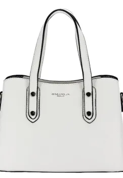 Geanta alba medie FloraCO Paris H8502 15 imagine