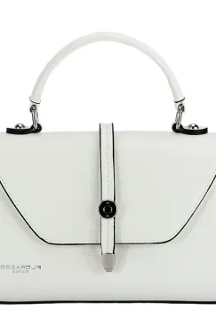 Geanta alba mica FloraCo Paris F8581 16 imagine