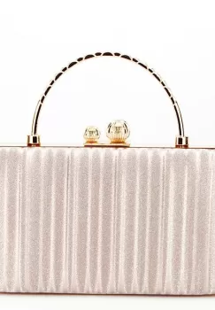 Geanta auriu rose, clutch cu maner BME-622 05 imagine