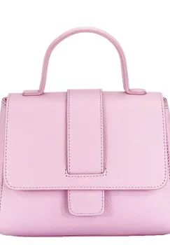 Geanta barbie roz din piele naturala 1047 123 imagine