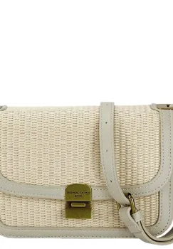 Geanta bej crossbody cu model impletit CM7497 15 imagine