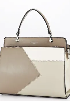 Geanta bej David Jones Paris CM6969 11 imagine