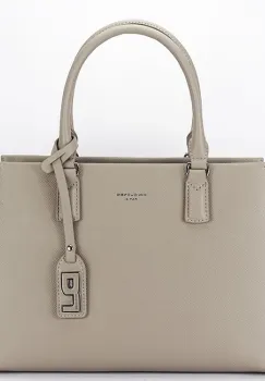 Geanta bej David Jones Paris CM8280 17 imagine
