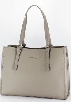 Geanta bej David Jones Paris de talie mare CM8234 M13 imagine