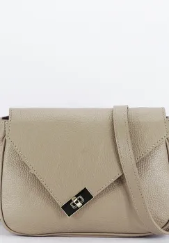 Geanta bej din piele naturala 8911 128 imagine