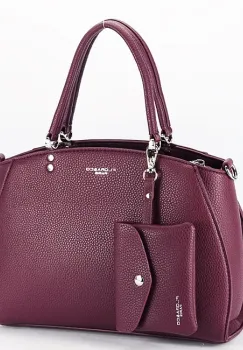 Geanta bordeaux FloraCo Paris F8524 15 imagine