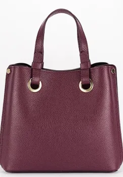 Geanta burgundy medie din piele naturala 8916 129 imagine