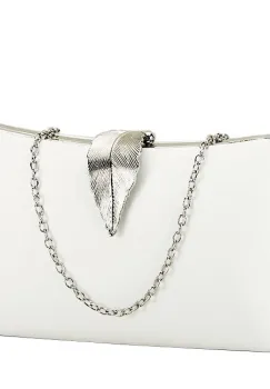 Geanta clutch alb simplu BME-600 05 imagine