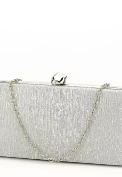 Geanta clutch cu sclipici BYH809 -06 Argintiu imagine