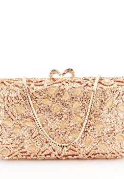 Geanta clutch de lux D7-5 06 Auriu rose imagine