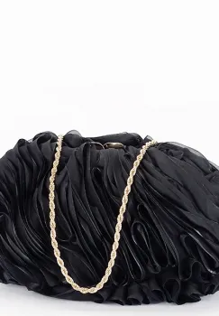 Geanta clutch negru cu model 3D BMN-1241 06 imagine