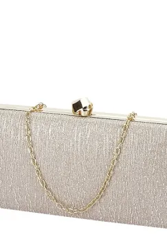 Geanta clutch sampanie cu sclipici ABYH-809 06 imagine