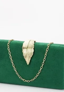 Geanta clutch verde BJH-20273 05 imagine
