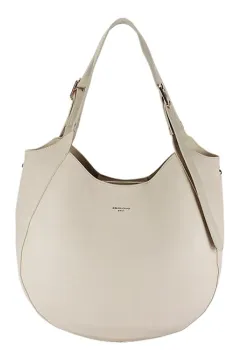 Geanta crem David Jones Paris de talie mare CM8456 M13 imagine