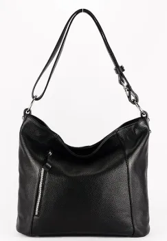 Geanta dama neagra din piele naturala 8913 131 imagine
