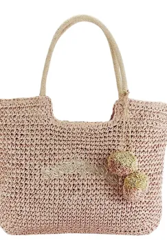 Geanta de plaja roz FloraCO C1014 11 imagine