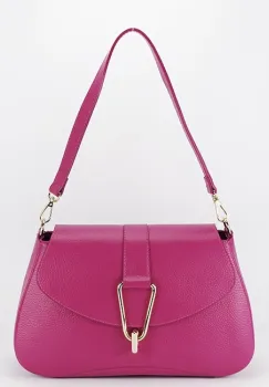 Geanta fucsia din piele naturala 1755 125 imagine