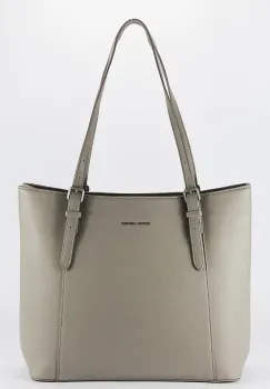 Geanta gri deschis David Jones Paris de talie mare CM7674 M13 imagine