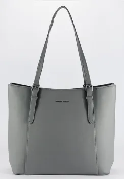 Geanta gri inchis David Jones Paris de talie mare CM7674 M13 imagine