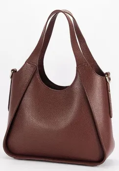 Geanta maro medie din piele naturala 8907 128 imagine