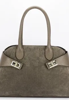 Geanta maro taupe din piele naturala 1895 130 imagine