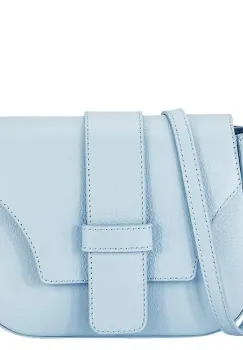 Geanta medie albastru deschis din piele naturala 2031 127 imagine