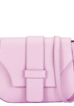 Geanta medie barbie roz din piele naturala 2031 127 imagine