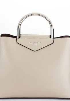 Geanta medie bej FLORACo F8534 16 imagine