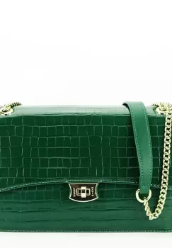 Geanta medie David Jones Paris 7002-2 15 Verde inchis imagine