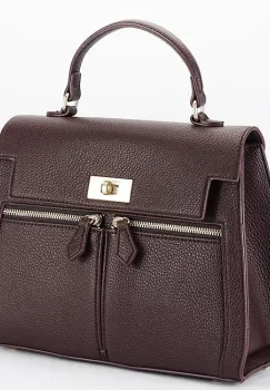 Geanta medie maro cafeniu DianaCO DHJ823-2 17 imagine