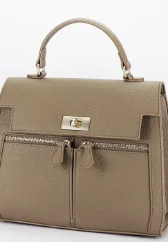 Geanta medie maro taupe DianaCO DHJ823-2 17 imagine