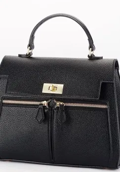 Geanta medie neagra DianaCO DHJ823-2 17 imagine