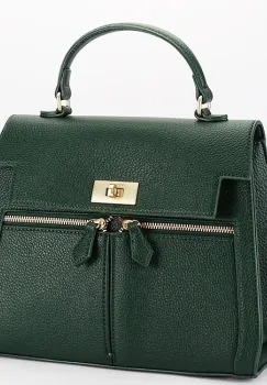 Geanta medie verde inchis DianaCO DHJ823-2 17 imagine