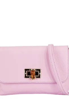 Geanta mica barbie roz din piele naturala 2052 06 imagine