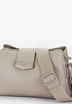 Geanta mica bej crossbody David Jones Paris CM8303 15 imagine