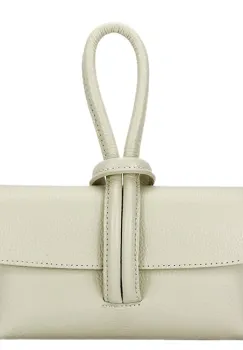 Geanta mica bej deschis din piele naturala 1732 123 imagine