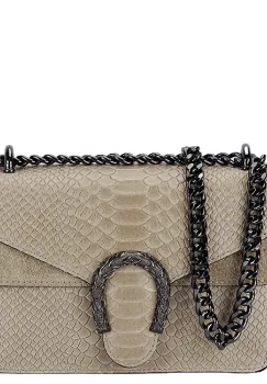 Geanta mica bej din piele naturala 8936 120 imagine