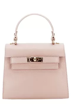 Geanta mica din piele naturala 8949 121 Roz deschis imagine