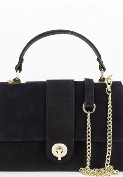 Geanta mica neagra din piele naturala intoarsa 1911 M9 imagine