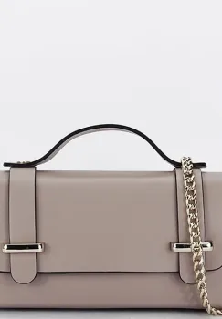 Geanta mica nude din piele naturala 1870 06 imagine