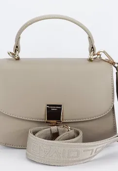 Geanta mica taupe David Jones Paris CM7288 14 imagine