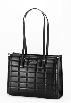 Geanta neagra cu imprimeu 6842-5 11 imagine
