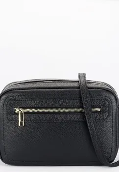 Geanta neagra din piele naturala 8915 124 imagine