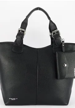 Geanta neagra FloraCo Paris F7143 12 imagine